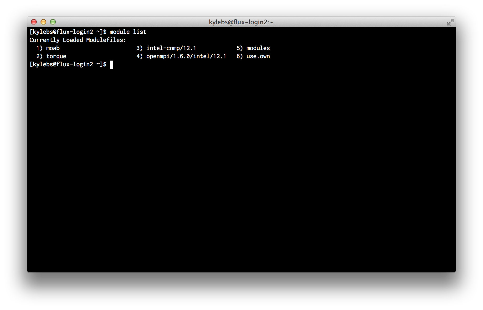 list loaded modules