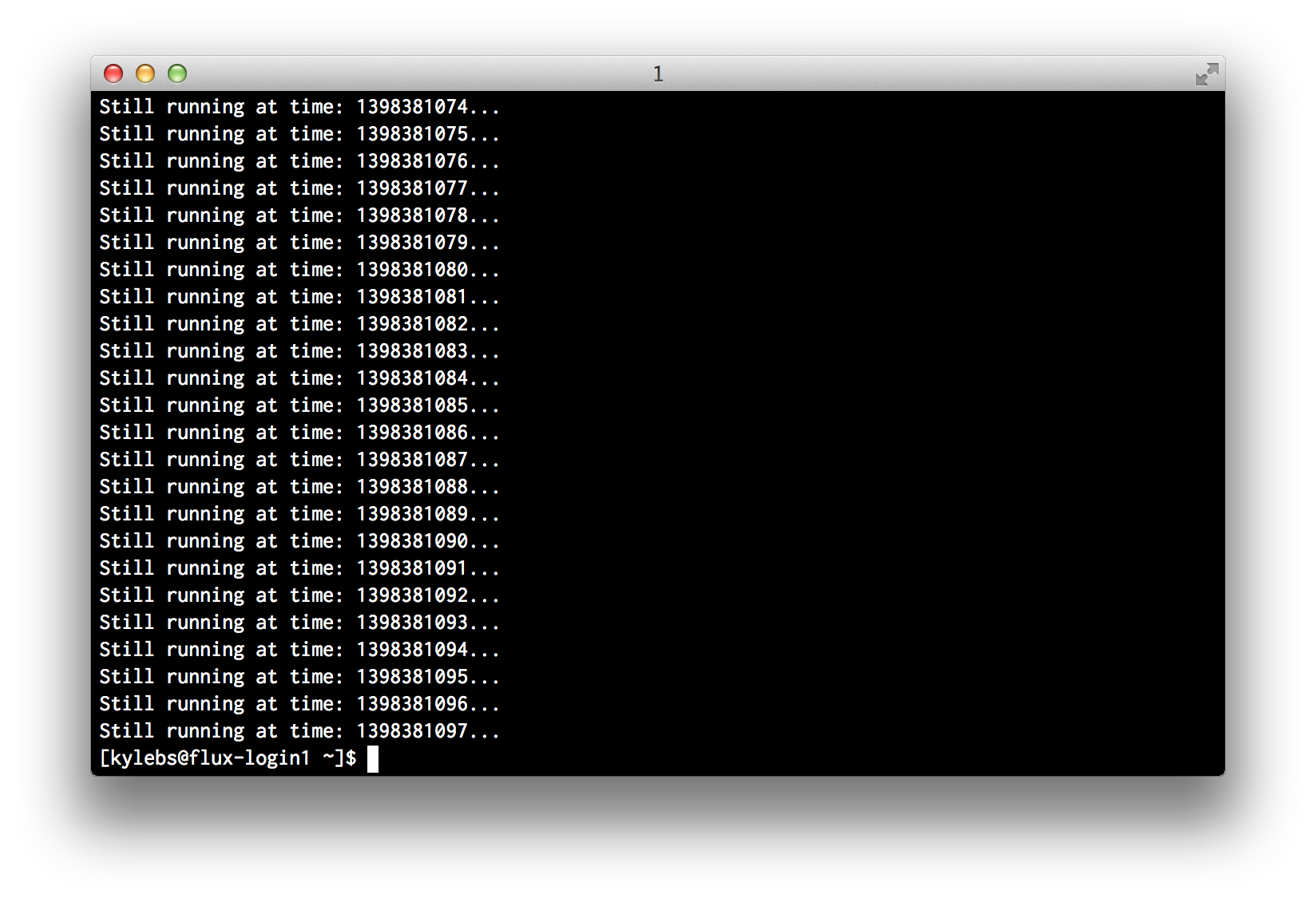 qpeek on a suspiciously long-running job